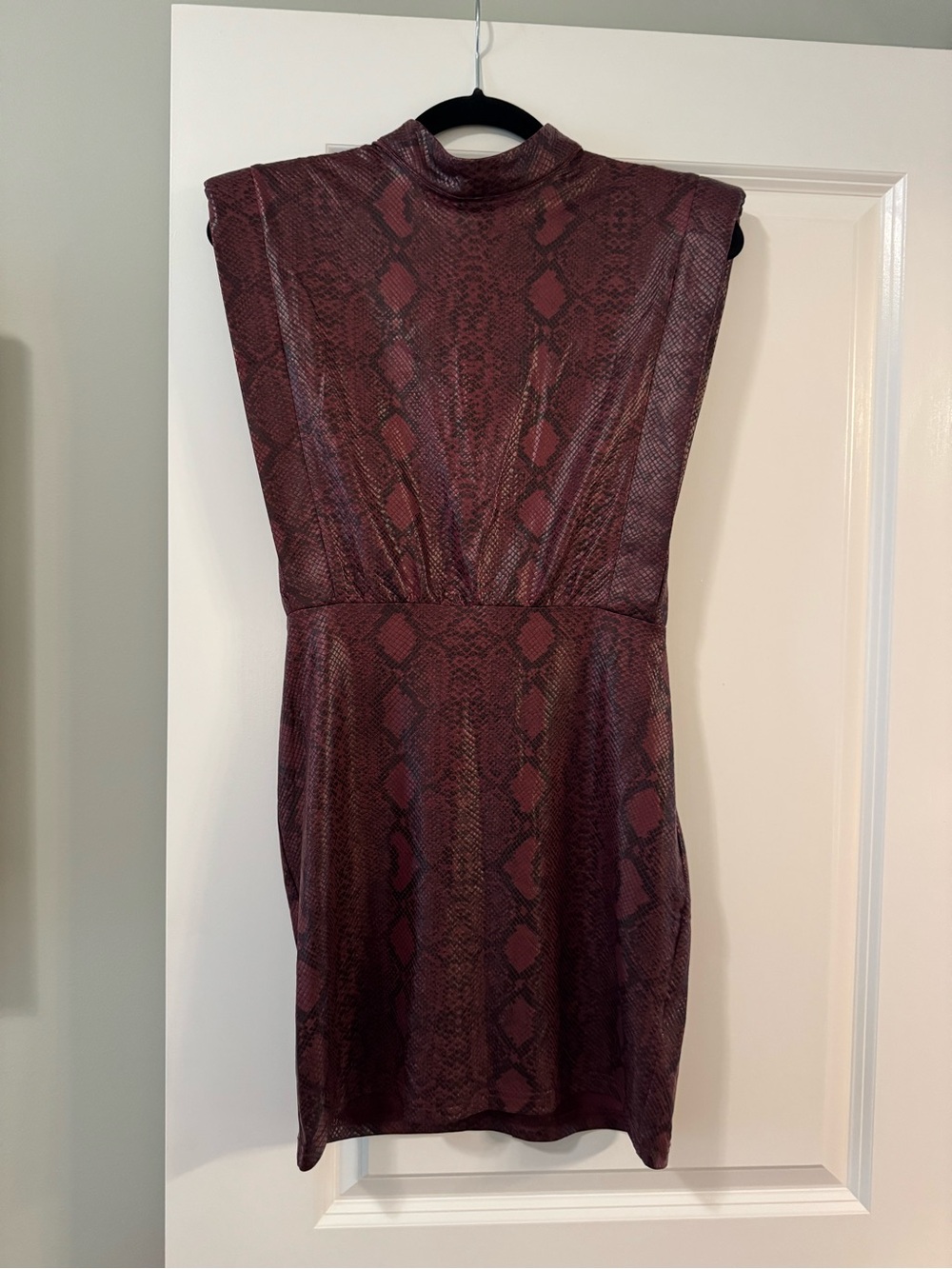 Snake print dress